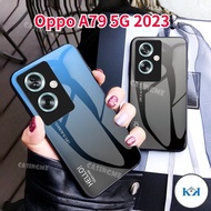 KK Oppo A79 5G 2023 Gradient Tempered Glass Casing For Oppo A79 5G OppoA79 A 79 79A 5G 2023   Soft T