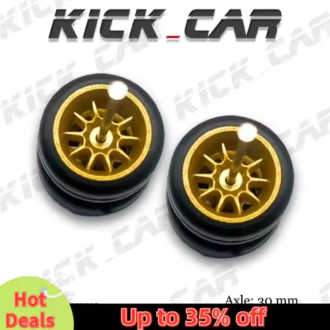 1/64 Model Car Wheels with Rubber Tires Ten Spoke Refitting Parts for Diecast Hot Wheels Mainline Ma