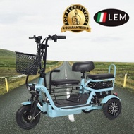 ✌★LEM★Tricycle Electric Bike Folding Parent And Kids With Pets Light Ebike Powerful E Bicycle Adult Mini Lithium Battery✍