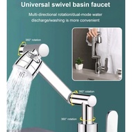 【1080° Rotation】Universal Swivel Faucet/Mechanical arm faucet/Splashproof hot and cold water dualuse