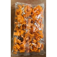 ✆ ◸ ▌ ♘ Pvc clamp 1/2"  (Per Pack 100pcs)Orange