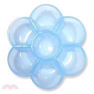 梅花造型中調色盤-果凍藍