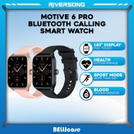 Riversong Motive 6 Pro Bluetooth Calling Smart Watch, 1.83 Full Touch Display - Warranty by Riverson