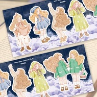 很久很久以前 5 ver17 (hamil) 復古女孩女士角色貼紙