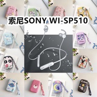 Suitable for SONY SONY WI-SP510 Wired Sports Headset Bag Cartoon EVA Protective Box