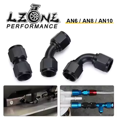 Universal 0 45 90 Degree AN6 AN8 AN10 Female to AN6 AN8 AN10 Female Hydraulic hose Elbow Oil Cooler 