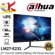 DAHUA 27" LM27-E231 FULL HD (1920x1080 @165HZ) LED IPS PANEL LCD GAMING MONITOR (1MS, INPUT: DP+ HDM