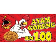 【In Stock】 BANNER BUNTING AYAM GORENG RM1