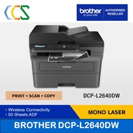 [Free$10 NTUC Voucher]  Brother DCP-L2640DW 3-in-1 Wireless Mono Laser Printer | Auto 2-sided Print | 50 Sheets ADF | Print,Scan,Copy DCP-L2640DW 2640 L2640 L2640DW DCP 2640dw use TN2560 and TN2560XL Toner