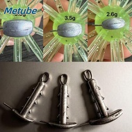 METUBE 10pcs Anchor Shaped Sinker, 5.3g 2.6g Fishing Sinker,  Easy To Hook 3.5g 10pcs Fishing Access