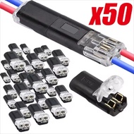 Auto Quick Electrical Wire Connector 2 Pin Style Cable Plug Car Waterproof Solder Free Electrical Wi