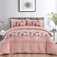 Aussino Contempo Sakura Embroidery 100% Cotton Quilt Cover Set