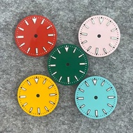 PJ 29mm Watch Dial with Green Luminous Colourful Watch Faces for NH35/ ETA 2836/ Japan 8215/ Mingzhu 2813 Movement
