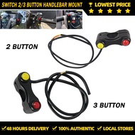 12v motorcycle handlebar switch headlight turn signal fog lamp horn button
