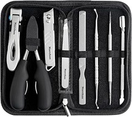 Professional Nail Clippers Set, NORCHAN Stainless Steel Toenail & Fingernail Clipper with Nail File 