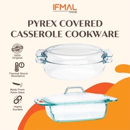PYREX Covered Casserole Cookware Bekas Hidangan Lauk Bertutup | Easy Grab 1.9L | Oval 5.8L | |