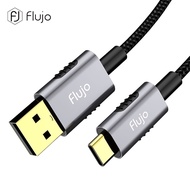 Flujo X-27 USB A To USB C Cable 60W Fast Charger Data Transfer 1.8M Braided Cord