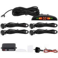 Nearbeauty Parking Sensor  4 Sensors Buzzer Car Reverse Backup Rear Radar LED System Sound Alarm Universal