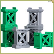 6 Pcs Train Track Bridge Supports Train Track Pieces Train Bridge Riser For Wood Track Railway Acces