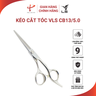 Kéo cắt tóc VLS lưỡi thẳng quai offset phẳng đỡ ngón cố định CB13/5.0- Hành chính hãng