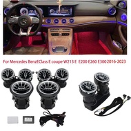 64 Colors LED Air Vents 3D Rotating For Mercedes Benz W213 E-Class Coupe AMG E43 E53 E250 Interior A