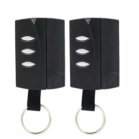 2pcs PUJOL VARIO Garage Door Remote Control 433.92mhz Only Compatible With PUJOL VARIO Black