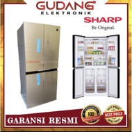 LEMARI ES SHARP 4 PINTU SJ-IF51PG KULKAS SIDE BY SIDE SHARP SJ IF51 PG