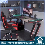 SUICHENG Computer Desk Carbon Fiber Desktop Computer Bedroom Student Desk Game E-sports Desk 6.4