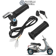 FANIELLAPOWELL 48V Half Twist Throttle, LCD Display LED Indicator Electric Throttle Grip,  Grip Lock