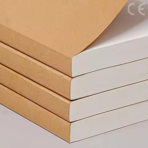 DIY Cover Kraft Paper Notebook A5/B5 Size 100/200 Sheets Blank Journal Draft Book for Students Teach