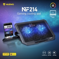 Nubwo พัดลมโน๊ตบุ๊ค NF-233 NF-235 NF-214 พัดลมรองโน๊ตบุ๊ค Cooler pad พัดลมระบายความร้อนโน๊ตบุ๊ค 2 พั