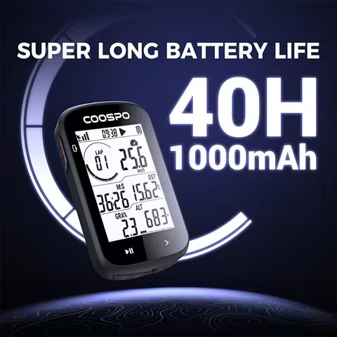 COOSPO CS300 Bike Computer GPS Wireless Bicycle Cycling Odometer Speedometer 2.6"FSTN Bluetooth5.0 A