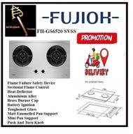 FUJIOH FH-GS6520 SVSS 2 BURNER STAINLESS STEEL BUILT-IN GAS HOB WITH SAFETY DEVICE