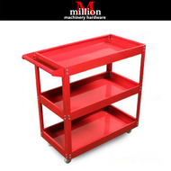 H/D Red  Blue  Black 3 Layer Service Cart Tools Cart Trolley 3 Tier Tool Cart Trolley 350kg