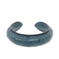 愛馬仕鴕鳥皮手鐲，藍色，1989年，成色極佳 [二手] 愛馬仕