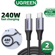 UGREEN 240W Type C Usb C Fast Charging Cord PD3.1 48V5A Charger Data Line fo riPhone 15  Pro Max iPh