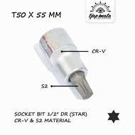 TJAP MATA CAP MATA Star Bit/, Socket Wrench, Socket, Shock, Socket, Torx, Star 1⁄2UNT DR T55