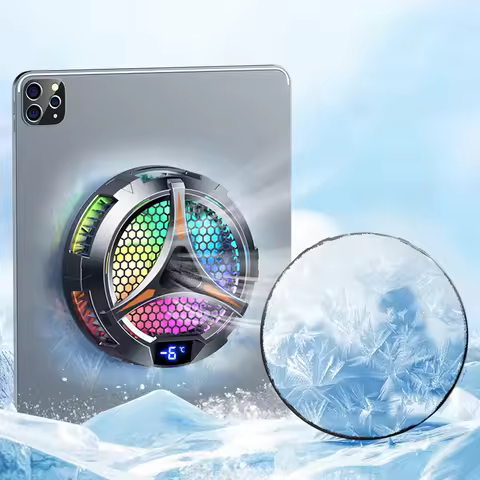 Magnetic Phone Cooler Fan RGB Lighting for iPad Cooler for iPad Cooling Fan for iPad iPhone for IPad