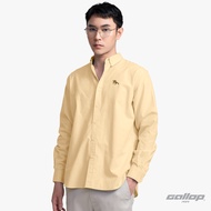 GALLOP : OXFORD CASUAL SHIRT เสื้อเชิ๊ตแขนยาว ผ้า OXFORD รุ่น GW9032 สี Yellow - เหลือง / ราคาปกติ 2