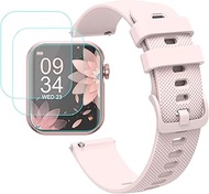 Smart Watch Accessories - Quick Release Watch Band with [3 Pack] Screen Protector (Not Tempered Glas