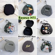 【Direct supply】For Baseus H1i Headphone Case Cartoon Simple Headset Storage Bag EVA Earpads Casing B