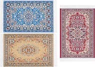 SAMCAMI Dollhouse Accessories Woven Carpet, 1/12 Scale Doll House Accessories and Furniture, Dollhou