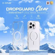 X.One Dropguard Clear Magnetic Phone Case with EnduraClear for 16 16 Plus 16 Pro 16 Pro Max