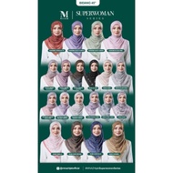 TUDUNG MINAZ SUPERWOMAN | PLAIN IRIS | BUTTERFLY | MONOGRAM  PLAIN BIDANG 45 | FREE GIFT