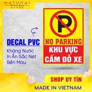 Prohibition Park Wall Sticker PVC Decal Waterproof, Durable, Size 20 x 29 cm