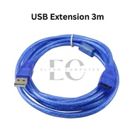 USB Extension Cable 3m 3 Meter USB Extension Cable 3M Male to Female USB Extension Cable/ 3 Meter US