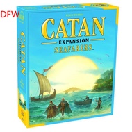 【DFW】® English Catan Island Board Game Puzzle Casual Toy Game Card 25Th Anniversary Edition ❤