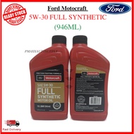 Genuine Ford Motorcraft Engine Oil Fully Synthetic SAE 5W30 5W-30 946ml 1 Quater