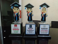 READY STOK Plakat Wisuda Kartun Akrilik, Piala Wisuda Tk PAUD