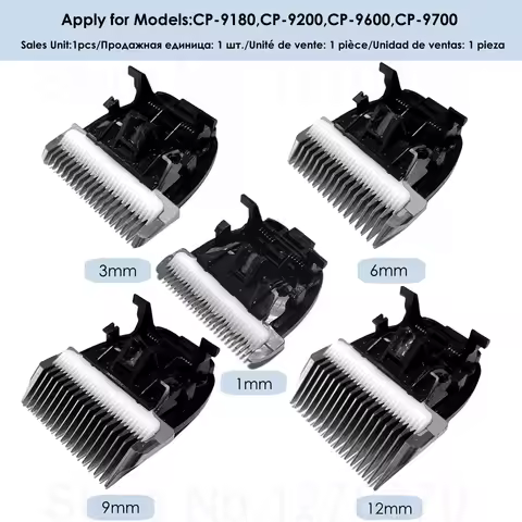 Enhanced Pet Dog Clipper Knife Hair Trimmer Extra Blade Nozzles Integrated Cutter Head 3/6/9/12mm fo